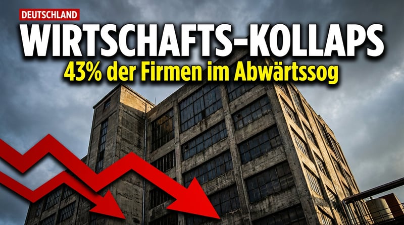 Deutschland im Abwärtssog: Wirtschaftsstimmung stürzt auf historischen Tiefpunkt