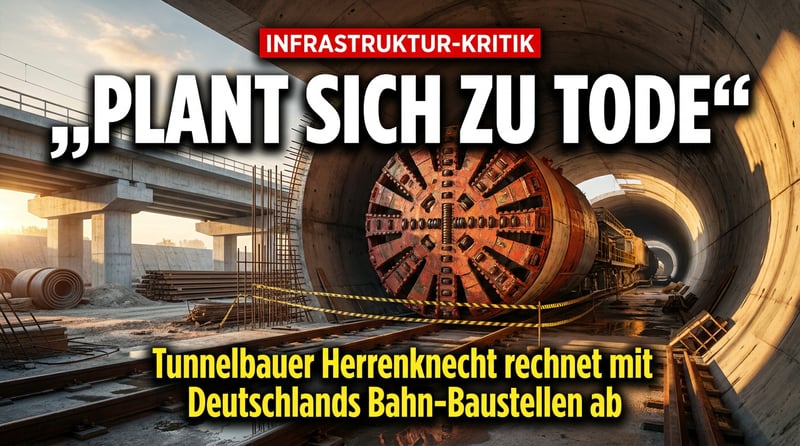 „Deutschland plant sich zu Tode“: Tunnelbauer holt zum Rundumschlag aus