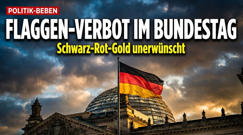 Deutschlandfahne unerwünscht: Wie der Bundestag das eigene Nationalsymbol aus den Fenstern verbannt