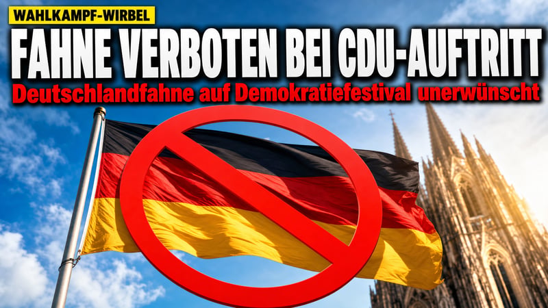 Deutschlandfahne verboten: CDU-Regierungschef auf Anti-AfD-Bühne?