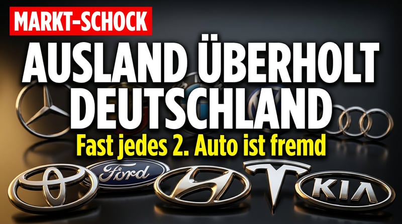 Deutschlands Autoindustrie im Sinkflug: Ausländische Hersteller erobern fast die Hälfte des Marktes