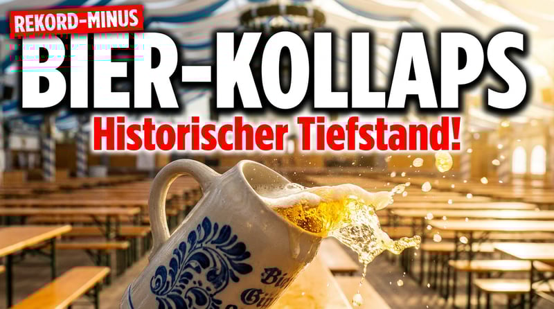 Deutschlands Bierkultur am Abgrund: Absatz stürzt auf historisches Rekordtief