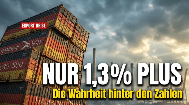 Deutschlands Exportwunder von gestern: Ein Mini-Plus, das die Wahrheit kaschiert
