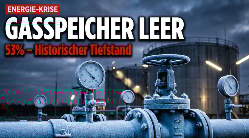 Deutschlands Gasspeicher auf historischem Tiefstand: Die bittere Bilanz einer verfehlten Energiepolitik