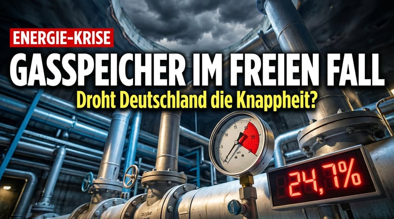 Deutschlands Gasspeicher im freien Fall: Droht eine Versorgungskrise historischen Ausmaßes?