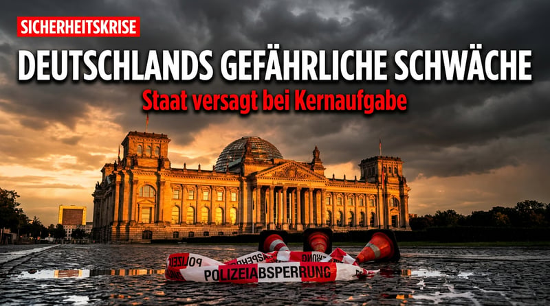 Deutschlands gefährliche Schwäche: Wenn der Staat seine erste Pflicht vergisst