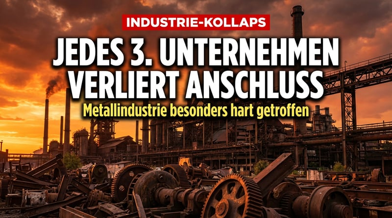 Deutschlands Industrie im freien Fall: Fast jedes dritte Unternehmen verliert den Anschluss an die Weltmärkte