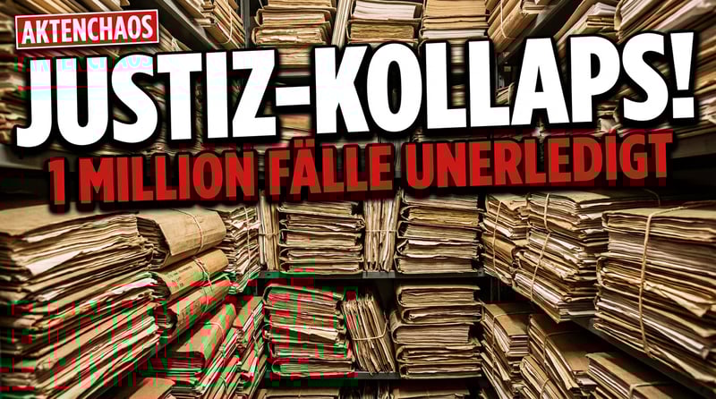 Deutschlands Justiz versinkt im Aktenchaos: Eine Million unerledigte Verfahren als Bankrotterklärung des Rechtsstaats