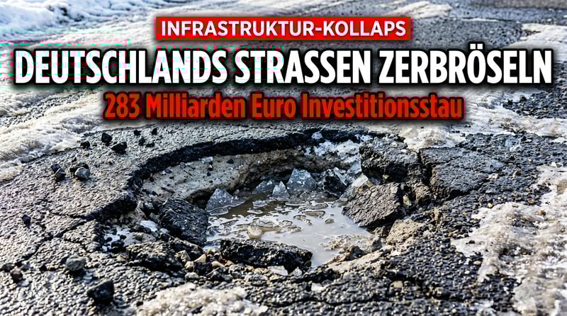 Deutschlands marode Straßen: Wintereinbruch offenbart jahrzehntelange Versäumnisse der Politik