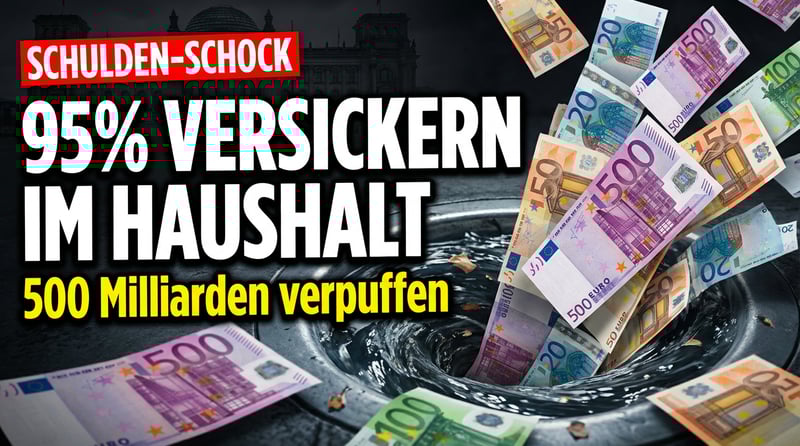 Deutschlands Schuldenwahn: 95 Prozent des Sondervermögens versickern im Haushaltssumpf