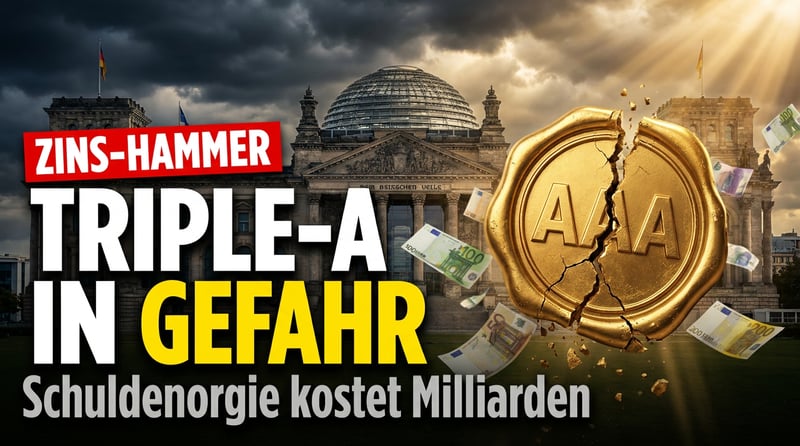 Deutschlands Triple-A wackelt: Wie die Schuldenorgie der Großen Koalition den Steuerzahler Milliarden kosten könnte