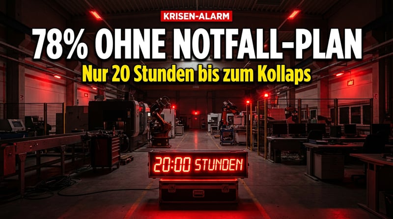 Deutschlands Unternehmen im Blindflug: Nur jede zehnte Firma übt den Ernstfall eines Stromausfalls