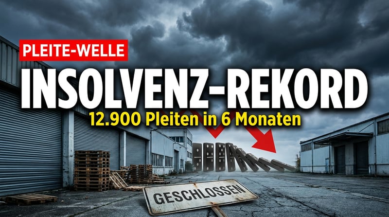 Deutschlands Wirtschaft im freien Fall: Insolvenzwelle erreicht historisches Ausmaß