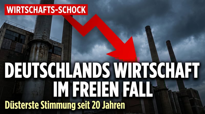 Deutschlands Wirtschaft im freien Fall: Stimmung so düster wie seit zwei Jahrzehnten nicht