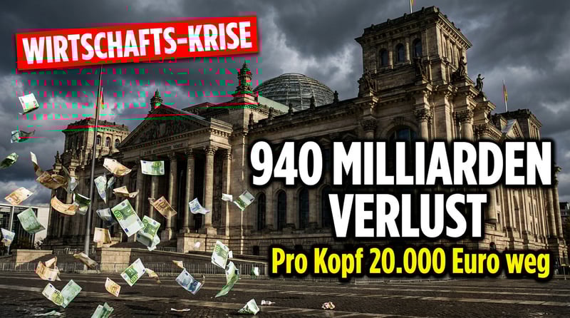 Deutschlands wirtschaftlicher Niedergang: 940 Milliarden Euro in nur fünf Jahren vernichtet