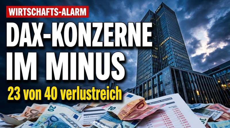 Deutschlands Wirtschaftsstandort im freien Fall: DAX-Konzerne machen hierzulande nur noch Verluste