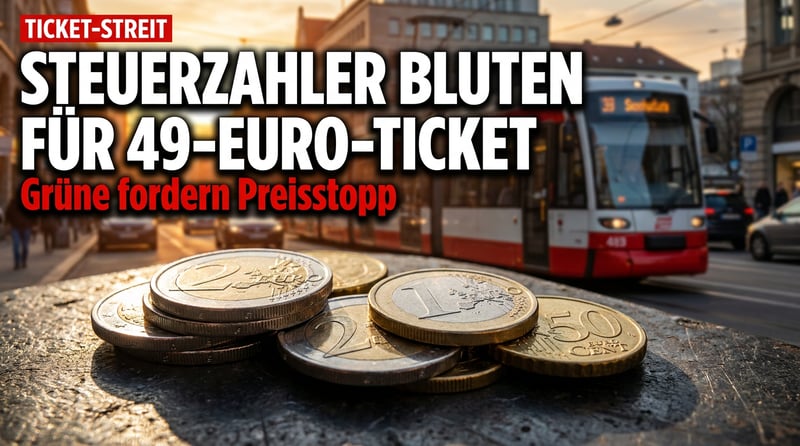 Deutschlandticket: Grüner Minister fordert Preisstopp – während die Steuerzahler bluten