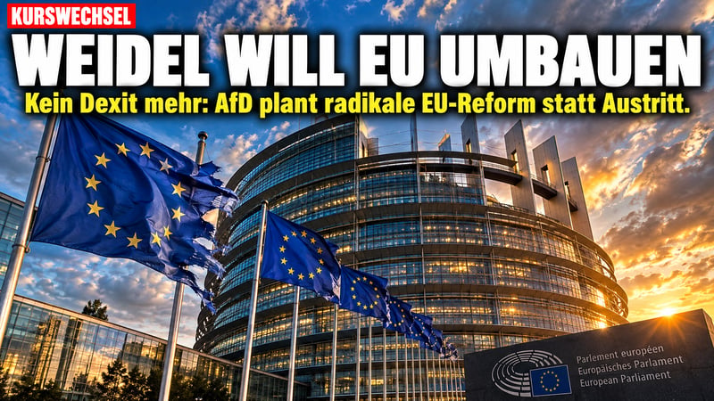 Dexit adé: Weidel will Brüssel umbauen statt verlassen!