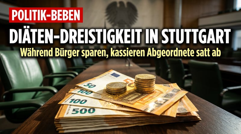 Diäten-Dreistigkeit in Stuttgart: Während die Bürger sparen müssen, langen die Abgeordneten kräftig zu