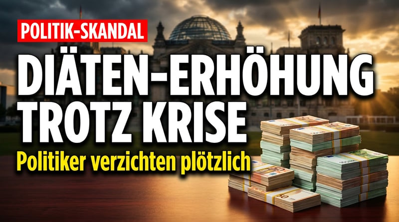 Diätenerhöhung in der Krise: Politiker entdecken plötzlich ihr Gewissen