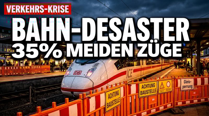 Die Deutsche Bahn am Abgrund: Ein Drittel der Deutschen meidet Zugfahrten wie die Pest