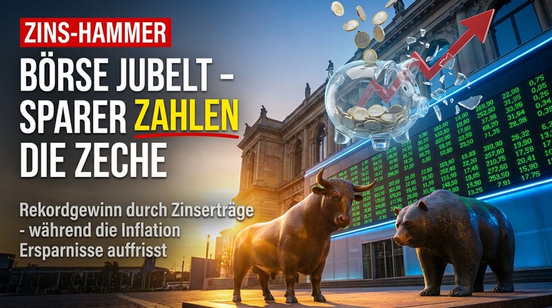 Die Deutsche Börse feiert – doch der Applaus verrät vor allem eines: das Elend der Sparer