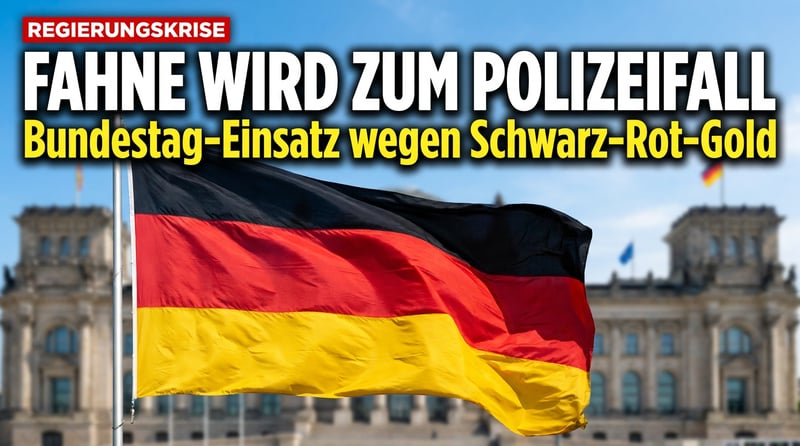 Die Deutschlandfahne als Verdachtsmoment: Wenn das eigene Banner zum Polizeifall wird