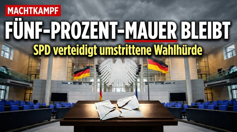Die Fünf-Prozent-Hürde als Bollwerk der Etablierten – SPD-Fraktionsmanager verteidigt das eigene Machtkartell