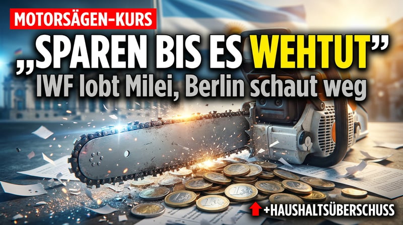 Die Kettensäge zeigt Wirkung: Warum der IWF plötzlich Argentiniens Sparkurs feiert – und Berlin wegschaut