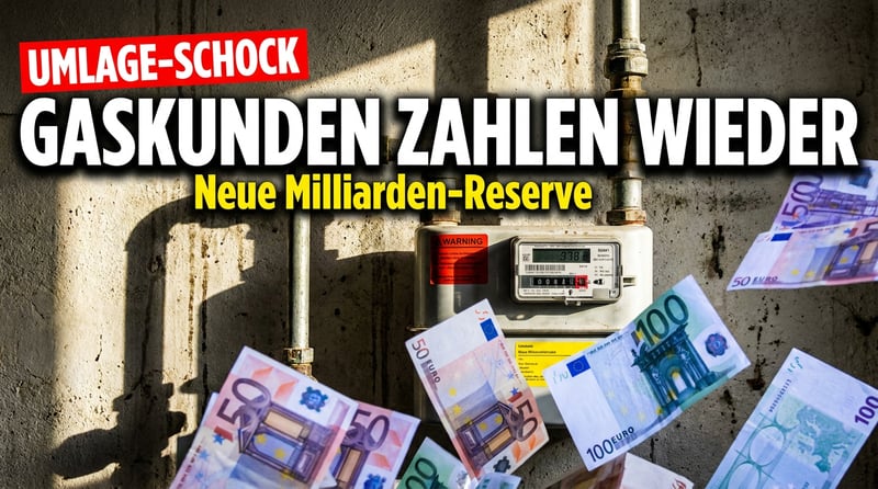 Die nächste Umlage rollt an: Gaskunden sollen für Merz' Notfallreserve zahlen
