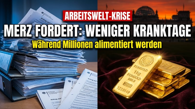 Die Transfer-Oligarchie schlägt zu: Merz fordert weniger Krankheitstage, während Millionen alimentiert werden