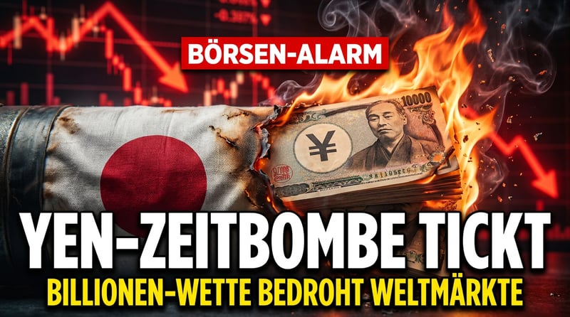 Die Yen-Zeitbombe: Wie eine Billionen-Wette die Weltbörsen in den Abgrund reißen könnte