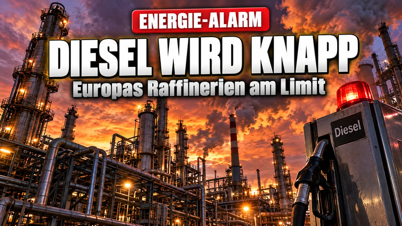 Diesel-Alarm: Europas Raffinerien werden zum Nadelöhr!