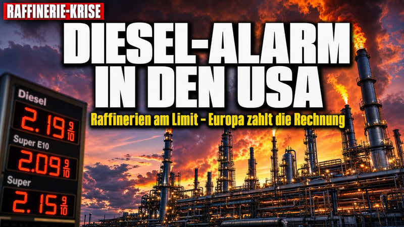 Diesel-Alarm: US-Raffinerien am Limit – Europa zahlt die Rechnung