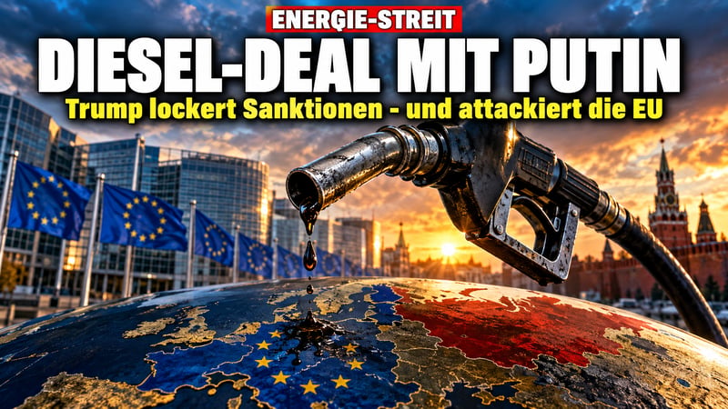 Diesel-Deal mit Putin: Trump schlägt zurück – und trifft Brüssel!