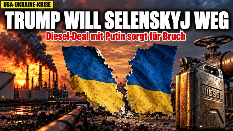 Diesel für Putin, Ultimatum für Kiew: Trump will Selenskyj loswerden!
