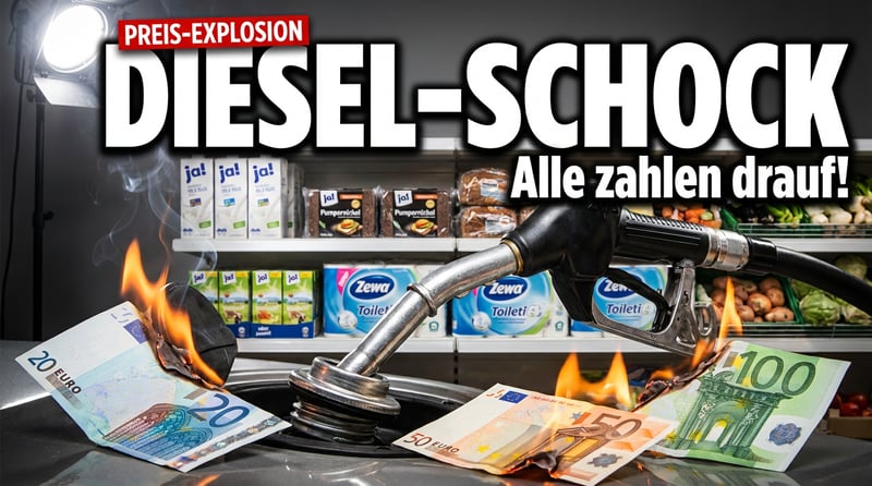 Diesel-Preisexplosion: Warum jeder Deutsche draufzahlt – auch ohne Auto