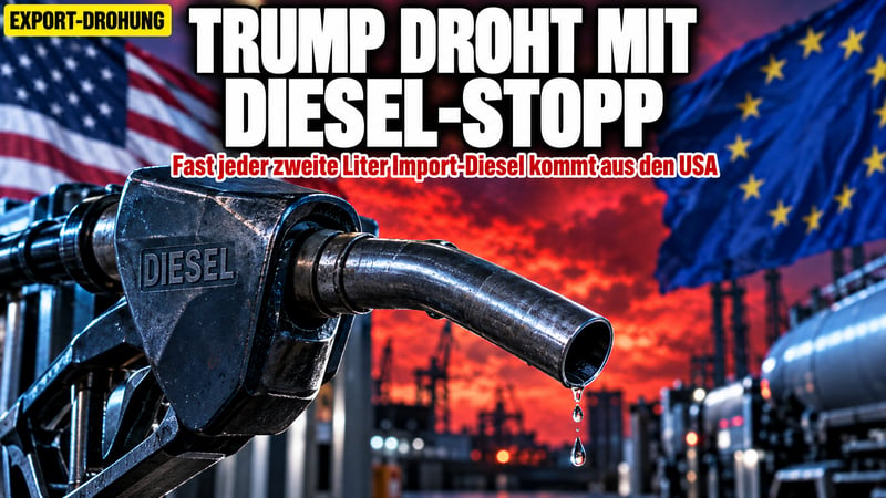 Diesel-Schock aus Washington: Trump droht Europa den Hahn zuzudrehen!