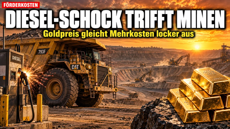 Diesel-Schock in den Minen: Warum Gold trotzdem die Nase vorn hat