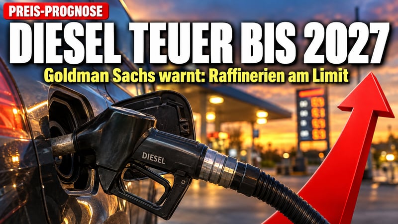 Diesel-Schock ohne Ende: Goldman sieht hohe Preise bis 2027!