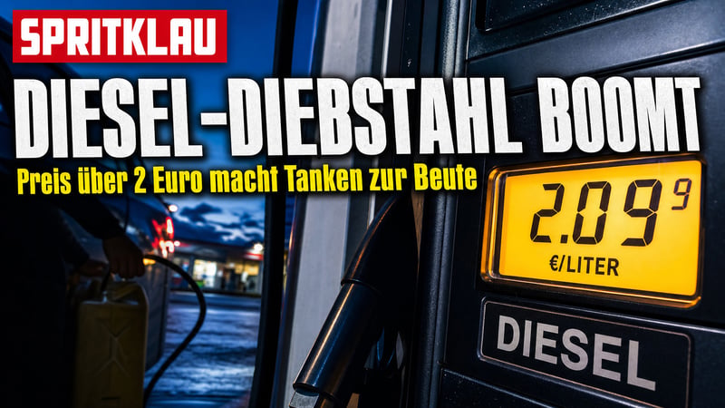 Diesel über 2 Euro: Diebe zapfen tausende Liter ab!