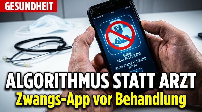 Digitale Entmündigung: Krankenkassen wollen Patienten den Arztbesuch per App verweigern