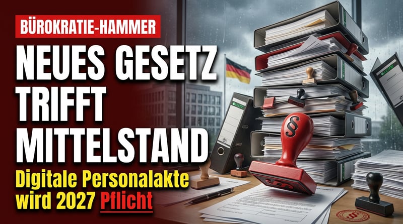 Digitale Personalakte ab 2027: Der nächste Bürokratie-Hammer für Deutschlands geschundenen Mittelstand