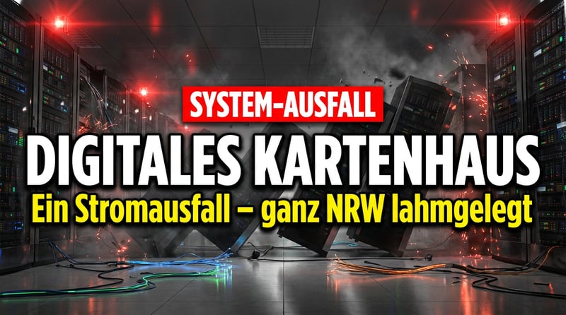 Digitales Kartenhaus: Ein einziger Stromausfall in Aachen legte halb NRW lahm