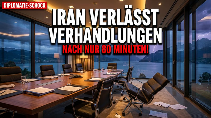 Diplomatie am Abgrund: Iran verlässt nach 80 Minuten den Verhandlungstisch – Trumps Drohungen lassen Bürgenstock-Gespräche platzen