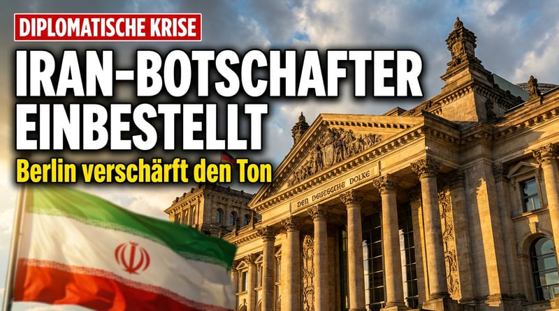 Diplomatische Eskalation: Berlin zitiert iranischen Botschafter ins Auswärtige Amt