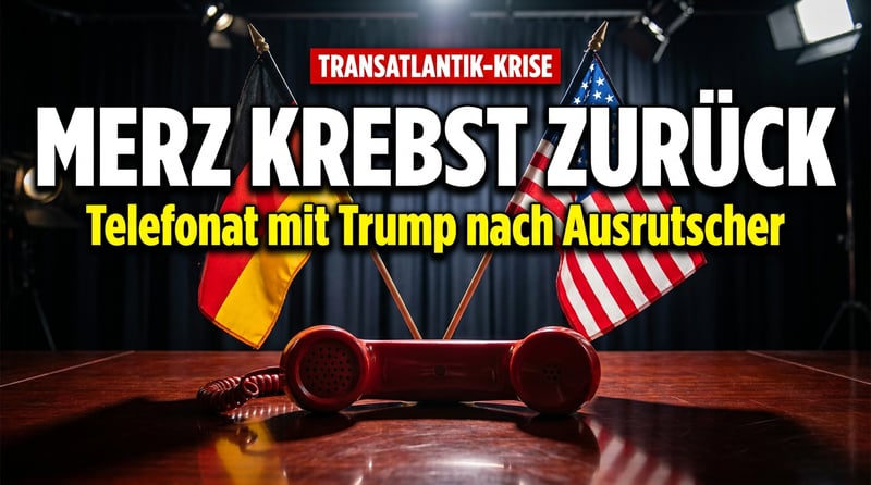 Diplomatischer Bückling: Merz krebst nach verbalem Ausrutscher zu Trump zurück