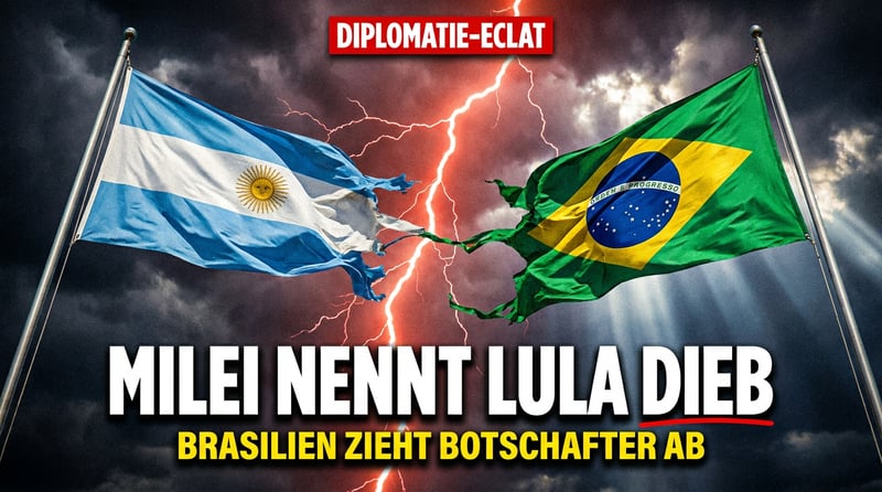 Diplomatischer Donnerschlag in Südamerika: Milei nennt Lula «Dieb» – Brasilien zieht Botschafter zurück