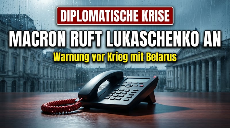 Diplomatischer Drahtseilakt: Macron sucht den Telefondraht nach Minsk