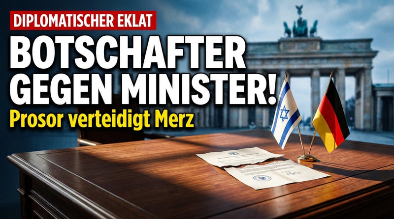 Diplomatischer Eklat: Israelischer Botschafter stellt sich gegen eigenen Minister – und an die Seite von Kanzler Merz